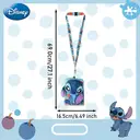1pc Disney Stitch Plush Lanyard Card Holder Officially Licensed Cute Soft Plush ID Case with Themed Lanyard Movies Anime Peripheral Stitch Themed Accessory Gift for Phone image 1