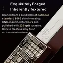【Levage Motorisé Innovant】Siukie CTRL100 Clavier mécanique en aluminium CNC, touches HMX Cream Taro HIFI, écran IPS personnalisable, Gasket Mount, sans-fil Tri-Mode, layout 96 %, US QWERTY - Bronze Anodisé image 5