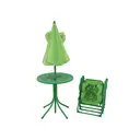 Garden furniture Kiddy patio set two chairs with one table/umbrella image 3