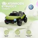 AIYAPLAY Volkswagen E-Buggy Licensed Electric Car for Kids, 12V Kids Electric Ride on with Remote Control, Suspension, Slow S image 7