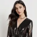 Ever Faith Blue Cubic Zirconia Thick Tennis Choker Necklaces image 5