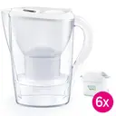 Brita Marella Wasserfilterkanne Weiß 2,4 L - inklusive 6 MAXTRA PRO Filtern - passt in die Kühlschranktür image 1