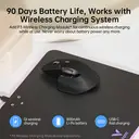 Rapoo MT760L Kabellose Bluetooth-Maus für mehrere Geräte, Bluetooth 5.0 und 2,4-GHz-Multimode-Verbindung, bis zu 4 Geräte, M+ Cross Computer-Technologie, 11 programmierbare Tasten, 4K DPI, 90 Tage Akkulaufzeit, PC – Dunkelgrau image 6