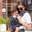 Momcozy Starry Sky Ergonomic Baby Carrier, 7-44 lbs, 1 Unit image 1