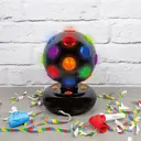GLOBAL GIZMOS Table Lamp Party Ball Rotating Black/Multicolour Small image 0