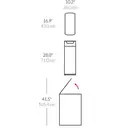 Simplehuman 40L Slim Touch Bar Bin, Brushed Stainless Steel image 3