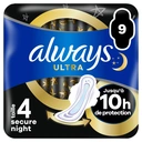 Always Serviettes hygiéniques Ultra Secure Night - 9 image 1