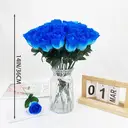 20Pcs 14in/36cm
Home Placement of Single Artificial Roses, Flower Arrangement, Fake Flowers, Artificial Bouquets, Artificial Silk Flowers, Artificial Flowers(blue) image 4