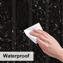 Murgall Rouleau de papier peint adhésif 3D Rococo noir - 44 x 508 cm image 3