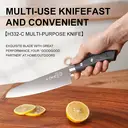 Set de Couteaux et Épluche-Melon Polyvalent SHIBAZIZUO (Couteau Polyvalent + Épluche-Melon + Étui de Couteau) – Ensemble d’Outils de Cuisine pour Couper et Éplucher les Légumes image 7