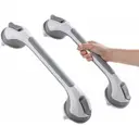TAILI Grab Bars for Bathtubs and Showers 2 Pack Suction Grab Bar, Heavy Duty Shower Handle Removable Bath Handrails for Seniors and Elderly, Bathroom Safety Grip No Drilling Waterproof,Grey image 0
