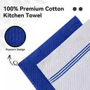 JORDAN&JUDY 6-Pack Blue Kitchen Towels, Soft & Durable, Quick-Dry & Lint-Free, 40x66cm image 2