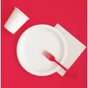 Unique Plastic Table Cover, Red, 1.37 x 2.74m image 1