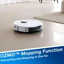 ECOVACS DEEBOT N20 PLUS Robot Vacuum - 8,000Pa Suction, With Mop, 300 Mins Runtime, ZeroTangle Technology, Bagless PureCyclone Self-Empty Station, LDS Navigation image 3