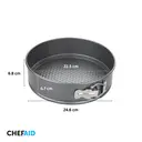 Chef Aid Non-Stick Spring Form Cake Tin, Round Cake pan with Loose Base for Easy Release, Dishwasher, Fridge and Freezer Safe, 23cm / 9 inch Diameter image 1