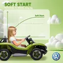 AIYAPLAY Volkswagen E-Buggy Licensed Electric Car for Kids, 12V Kids Electric Ride on with Remote Control, Suspension, Slow S image 4