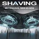 Komingdon Men's Shaving Head Electric Shaver, Waterproof and Rechargeable, Suitable for Dry and Wet Shaving - Ideal for Men's Skull and Bald Head Shaving silver image 6
