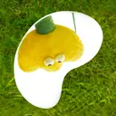 ZEZE Yellow Tulip Shaped Small Cat Scratching Post, Vertical Durable, Kitten Special Claw Grinder image 3