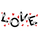 Alphynix Gobelet en verre avec couvercle en bambou et paille 500 ml - Love  image 6