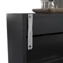 Vida Designs Shoe Cabinet 3 Doors Black image 8