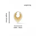 VoxorAI European and American style gold sunflower earrings, stud earrings, all seasons image 8