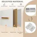 HOMCOM Chest of Drawers with 9 Fabric Drawers, Boucle Storage Organiser with Steel Frame, Fabric Dresser for Bedroom, Living Room, Hallway, Cream White image 5