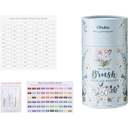 Ohuhu Colouring Pens, 60 Dual Tip Brush Pens Water-Based Art Markers with Fineliner for Adults Colouring Book, Drawing, Calligraphy, Sketching, Journal, Art Gift, Maui Series - White image 3