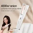 K·SKIN KD280 Lisseur/Fer à lisser, Soin des cheveux aux 20 millions d'ions négatifs + Chauffage rapide en 30 secondes, Neuf réglages de température de 120 à 200℃, Conception polyvalente pour boucles et lissage image 1