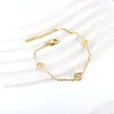 Leaf Motif Charm Bracelet with White Shell Inlay, 18K Gold Plated Stainless Steel, Hollow Leaf Boho Jewelry (17+3cm) image 4