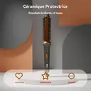 RAF Brosse à boucler lissante 2-en-1 60 W chauffage PTC rapide revêtement céramique pour femmes coiffage quotidien à domicile image 3