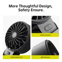 JISULIFE Life 7 Ventilateur portable 3-en-1 avec affichage LED - Noir image 8