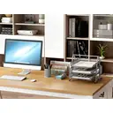 Senhoglb Organisateur de bureau, ensemble de 4 pièces, argenté, offre spéciale Nouvel An, idées cadeaux phares image 4