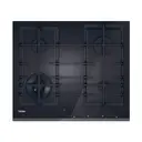 Haier HAVG6BF4TBPB Series 4 60cm Gas on Glass Hob with Preci Flame - Black image 0