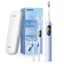 SAKYPRORAL Electric Toothbrush with AI Smart Screen for Adults Kids Teens | 150-Day Battery, Real-Time Brushing Map | Whitening Mode, 3-Min Timer, Travel Case | Family Sonic Toothbrush (G5S Blue) image 6