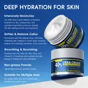 QUIYUM Kit de soins des pieds - Crèmes à l’urée 2 x 100 g, masques pour les pieds 5 x 35 g, pierre à limer image 5