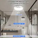 Homelist 2 Pack Motion Sensor Lights Indoor New Upgraded, 500LM 8000mAh LED Ceiling Lights with Remote Control, Battery Powered Rechargeable Lights for Shed Loft Bedroom Garage Porch Hallway Stair image 3