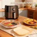 Air Fryer Parchment Paper Liners, Non-Stick Precut Squares for Easy Cleanup, Disposable Basket Inserts, Mess-Free Cooking​
100pcs 23*23*4.5cm image 1