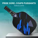 NIUPIPO Set de 2 Paddles Pickleball – Matériau en Fibres de Verre, Noyau en Polypropylène à Alvéoles, Certifié USAPA, Design Léger, Poignée Confortable, Idéal pour Débutants et Joueurs Intermédiaires, MX-19 image 6