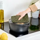 Dexam Pot Holder Love Colour 100% Cotton Olive Green image 2