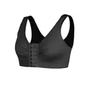 Feelingirl 3D Molded Post Surgery Compression Chest Surpport Front Hooks Anti-Sag Breathable and Adjustable Bra for Women XL Black, Couple Gift Perfect Gift image 4