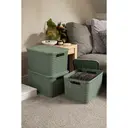 Strata Large Urban Store Basket with Lid  Lily Pad Green 24L image 4