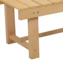 Outsunny Banc de Jardin Bois 2 Places Style Rural Chic110 x38 x35 cm | Assise à Lattes, Sapin pré-huilé image 5