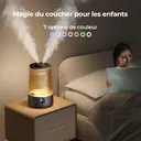 Homvana Humidificateur H101 3,6 L Noir, Remplissage par le haut, Technologie SilentSpary, Brume fraîche 360 °, Autonomie 34 h, Silencieux 16 dB, Sans BPA, Diffuseur d'arômes image 4