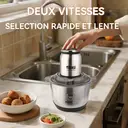 DSP KM4108 Hachoir alimentaire 5 L en acier inoxydable, avec 2 vitesses et couteau à 5 lames image 2