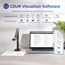 CZUR Fancy S Pro Scanner de documents 4K USB, Appareil photo de documents et Webcam 12 Mpx avec éclairage LED et microphone, Jusqu’à 60 ips, Autofocus, pour Enseignement à distance, Streaming en direct, Conférences en ligne, pour Mac et PC (Windows), Offre annuelle, cadeau idéal image 5