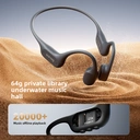 Sanag B77SProMax Manufacture Custom Wholesale Price Waterproof Bone Conduction Headphones bluetooth Wireless for Swimming S-B77SProMax.64G-CL-Headphones-Gray image 2
