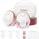Momcozy M6 Breast Pump - Double Pack-Burgundy image 0