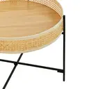Interiors by Premier Coffee Table Depok Round Rattan/Black image 1