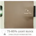 PONY DANCE Rideaux occultants avec œillets, Lot de 2 panneaux, L 140 x H 245 cm (L 55 x H 96 pouces), Cappuccino image 4