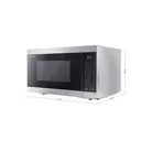 SHARP Digital Microwave with Grill - 28L, Silver, 900W with 1000W Grill Function, 11 Power Levels, ECO Mode, Defrost Function, YC-MG81U-S image 1